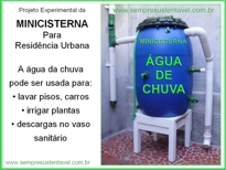 MINICISTERNA - Aproveitamento de gua de chuva