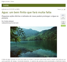 gua: um bem finito que far muita falta