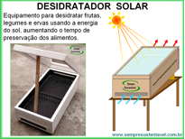 DESIDRATADOR SOLAR - COZINHA SOLAR