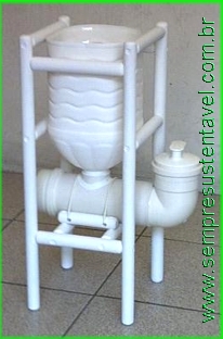 VASO FREÁTICO COM UMA GARRAFA PET DE 5 LITROS